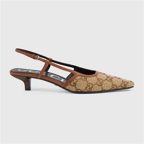 gucci slingback heels|gucci slingback loafer.